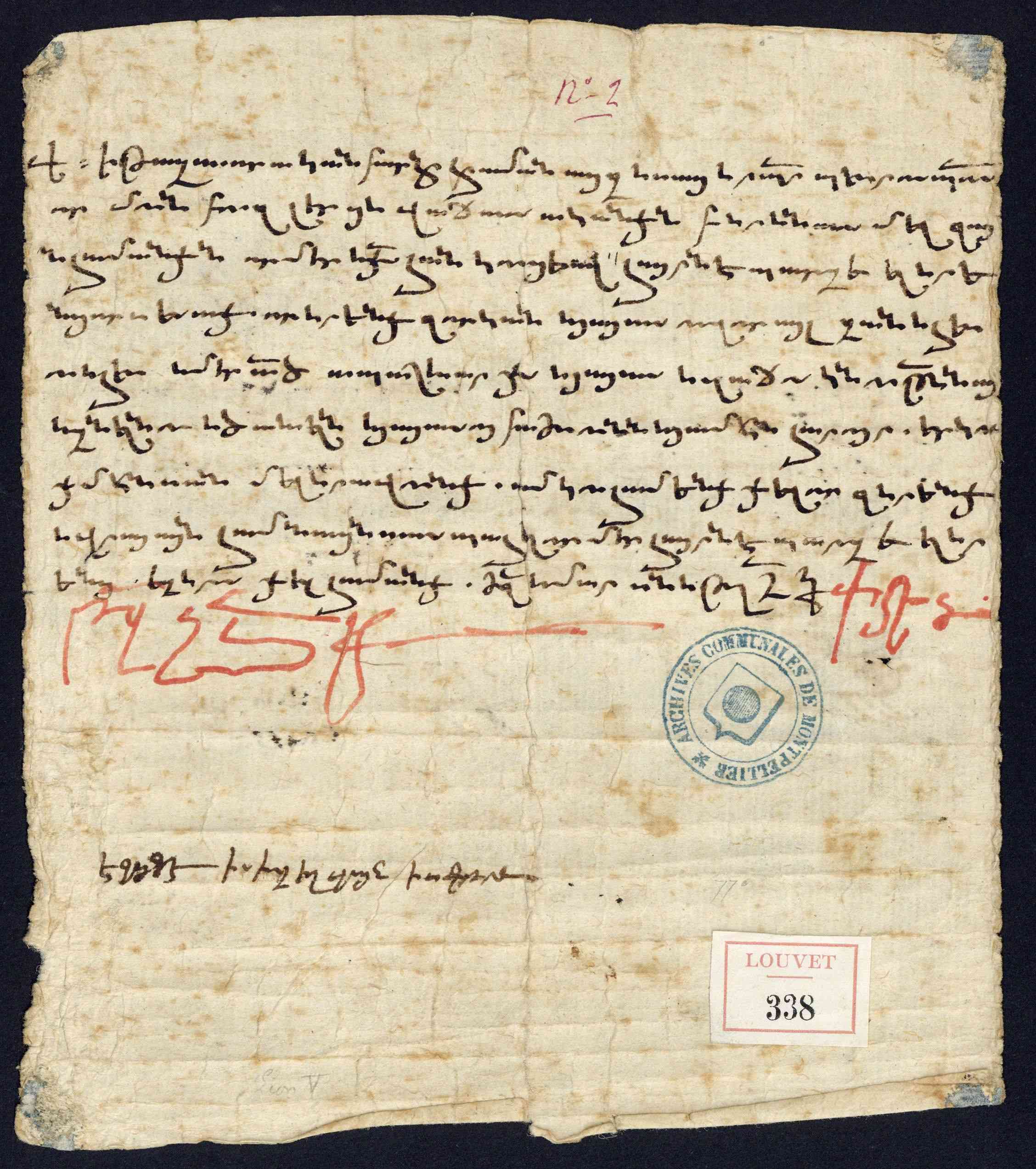 Archives de Montpellier, Louvet 338